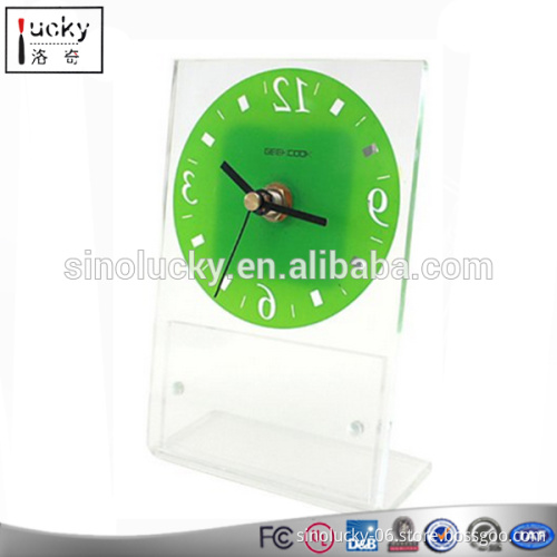 custom all kinds acrylic magazine stand /holder factory manufacture file rack with clock